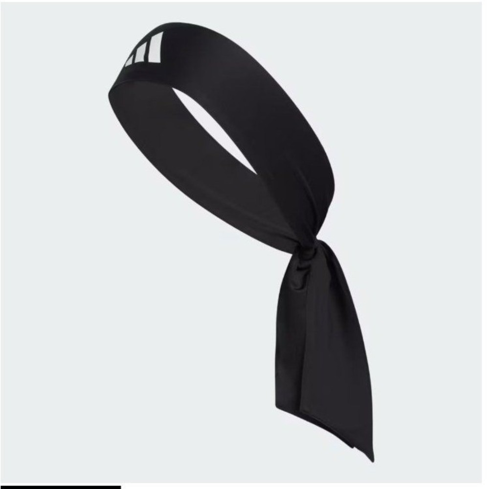 Adidas Alphaskin Tie 2.0 Headband Black White Logo GC3494 OSFA New